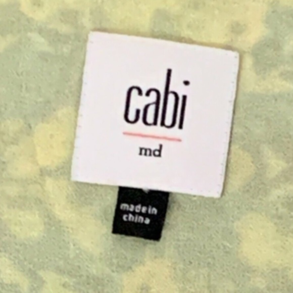 cAbi Springtime Watercolor Floral Sleeveless Layered Lined Blouse Sz M #245J - Picture 6 of 8